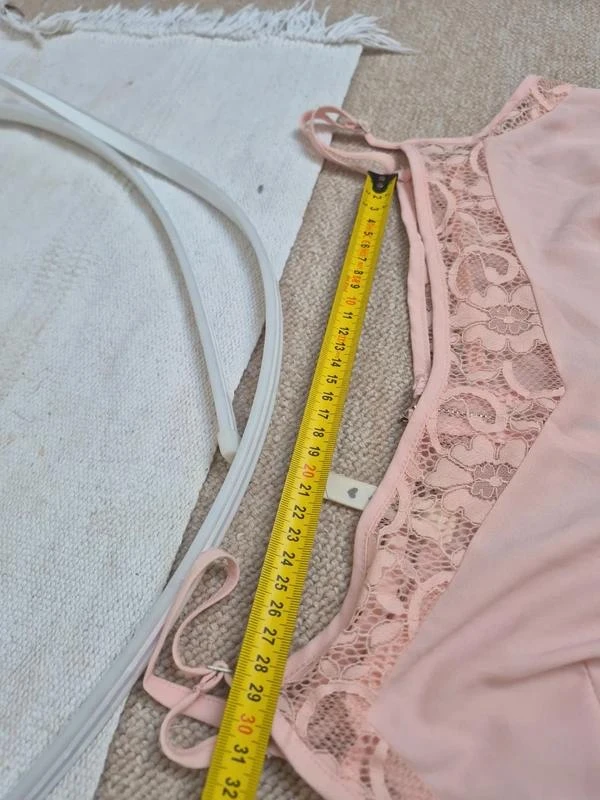 Osley Combinaison fluide dentelle rosa pastel L – photo 11